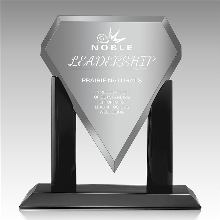 Diamond-Shaped Crystal Trophy high quality