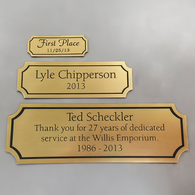 Small Brass Plaque factory